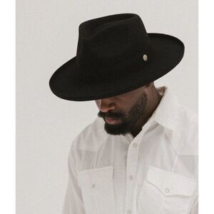 Two Roads ECHO PARK FEDORA HAT in Black Size 59 / NWT